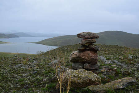 The shore of Lake Baikal. Irkutsk region. Russia.