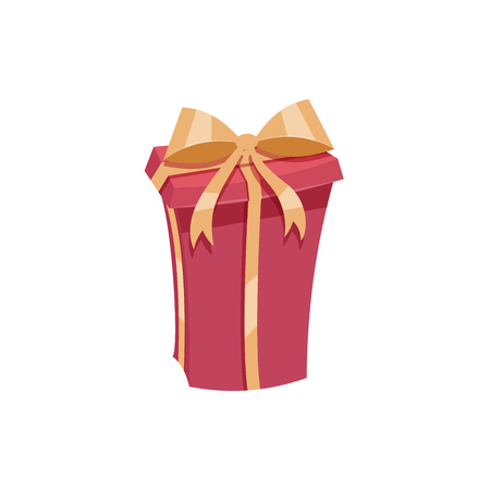 Red gift box icon.のイラスト素材