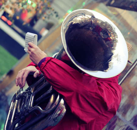 Performance of a jazz bandの写真素材