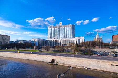 House of government of Russian Federation, Moscowの写真素材
