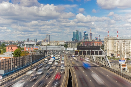 Moscow highway third ringの写真素材