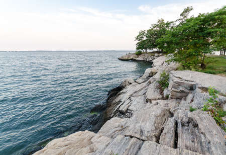 Rocky Coast of Connecticutの写真素材