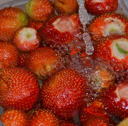Ripe strawberryの写真素材