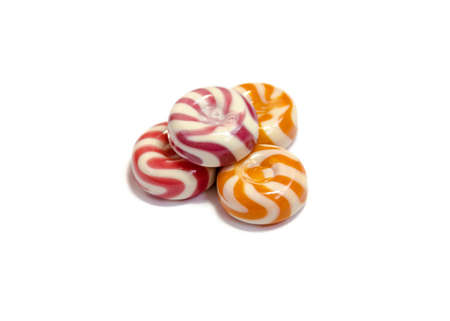 Candies white isolatedの写真素材