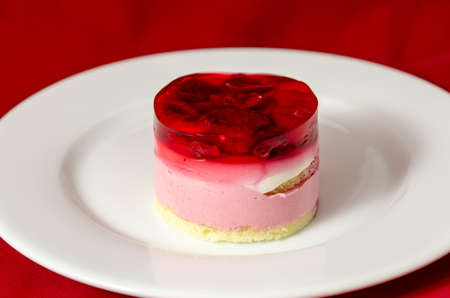 raspberry dessertの写真素材