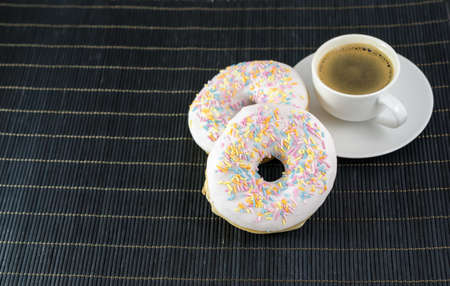 Donuts and coffeeの写真素材