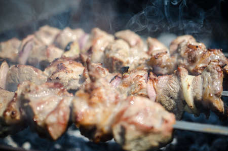 grilled meatの写真素材