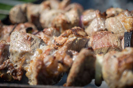 grilled meatの写真素材