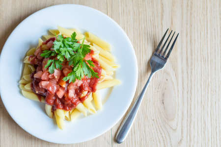 Penne pastaの写真素材