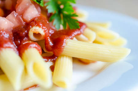 Penne pastaの写真素材