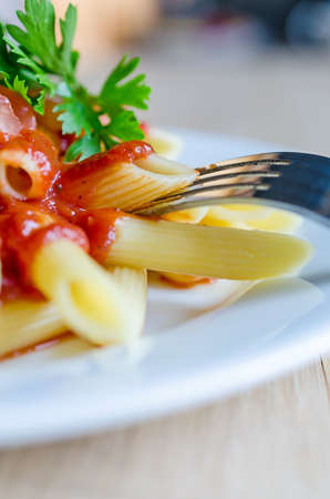 Penne pastaの写真素材
