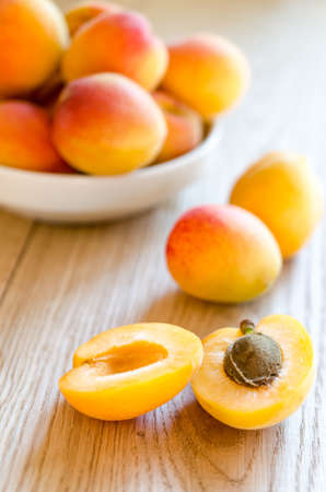 Ripe apricotsの写真素材