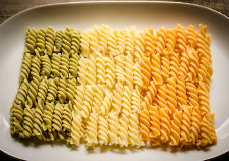 Pasta italian flag
