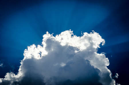 blue sky and cloudsの写真素材