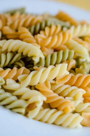 Fusilli pastaの写真素材