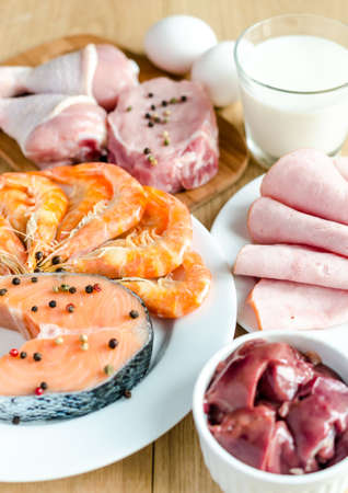 ingredients for protein dietの写真素材