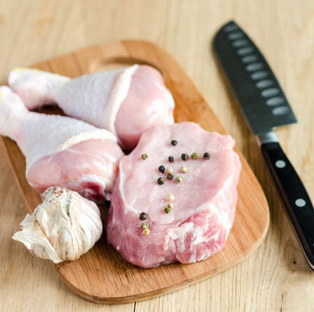 meat and chickenの写真素材