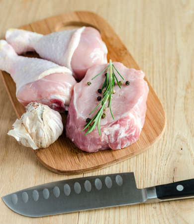 meat and chickenの写真素材