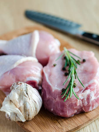 meat and chickenの写真素材