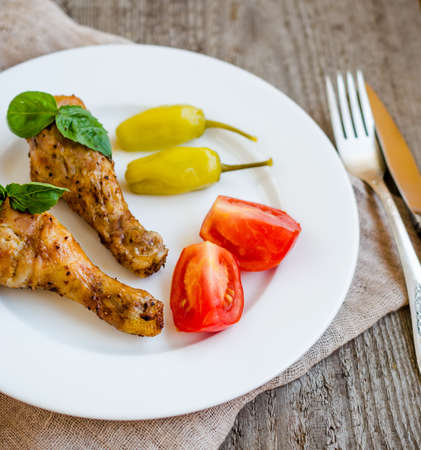 grilled chickenの写真素材