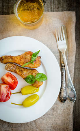 grilled chickenの写真素材