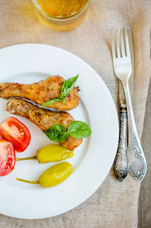 grilled chickenの写真素材