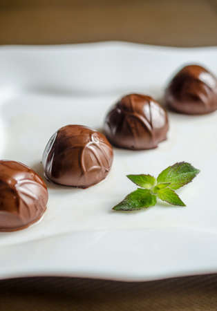 chocolate candiesの写真素材