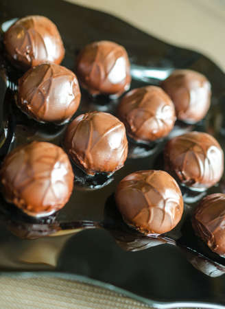 chocolate candiesの写真素材