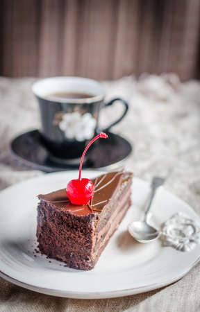 chocolate cakeの写真素材
