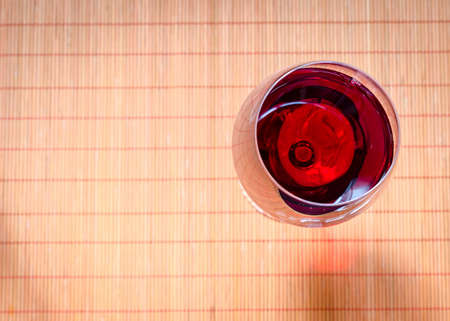 glass with red wineの写真素材