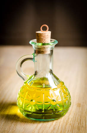 Bottle with olive oilの写真素材