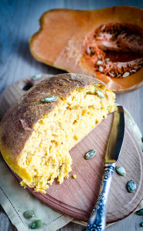 Pumpkin breadの写真素材