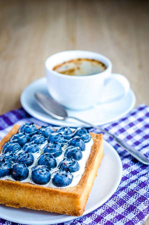 Blueberry cakeの写真素材