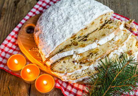 Stollen cakeの写真素材