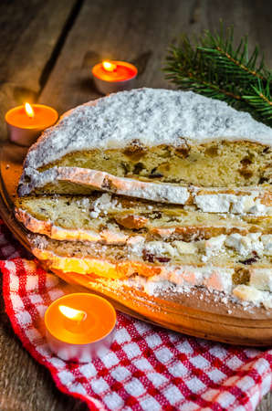 Stollen cakeの写真素材