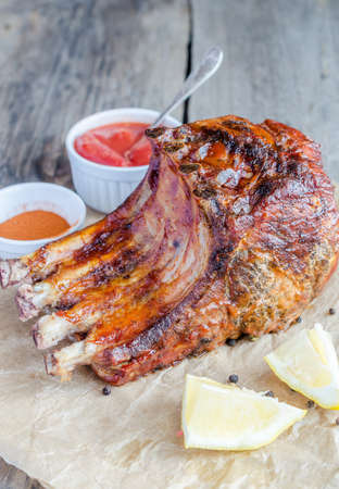 Grilled ribsの写真素材