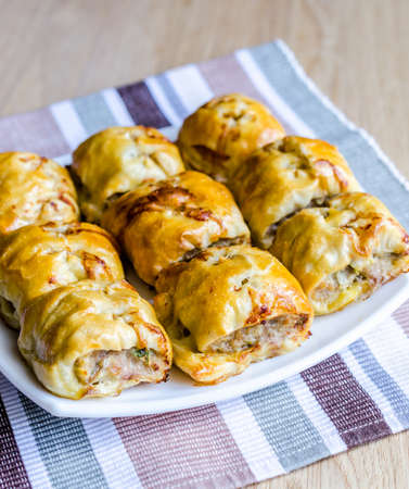 sausage rollsの写真素材