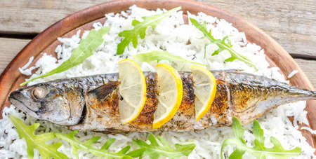 Grilled mackerel