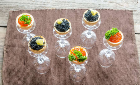 tartlets with caviar