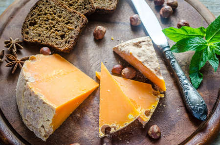 Mimolette cheeseの写真素材