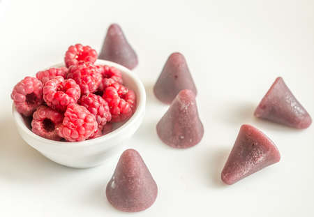 cuberdons on whiteの写真素材