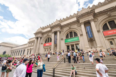 NEW YORK CITY - JULY 17: Metropolitan Museum of Art in New York City on July 17, 2014. The Metropolitan Museum of Art is the largest art museum in the United States.のeditorial素材