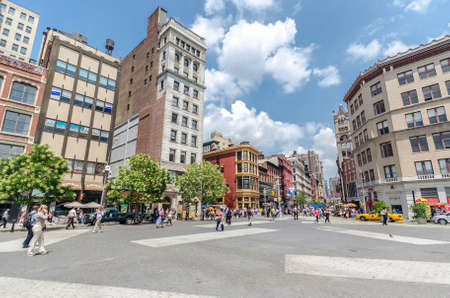 NEW YORK CITY - JUL 22: Union Square on July 22, 2014 in New York. The square