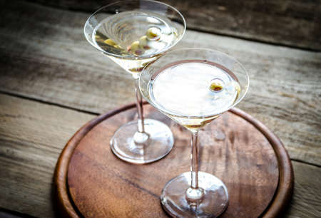 Two martini coktailsの写真素材
