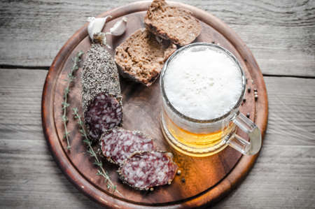 saucisson and beer