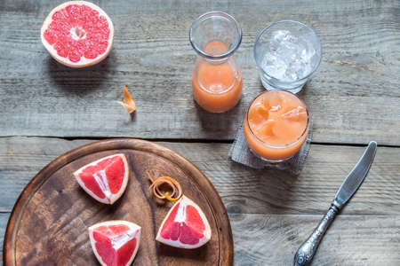 grapefruit juiceの写真素材