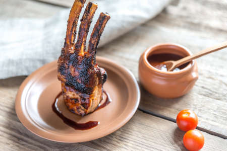 Grilled pork ribsの写真素材