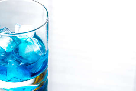 Blue curacao cocktailの写真素材
