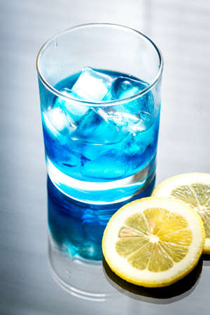 Blue curacao cocktailの写真素材