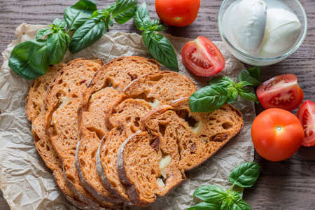 Tomato breadの写真素材